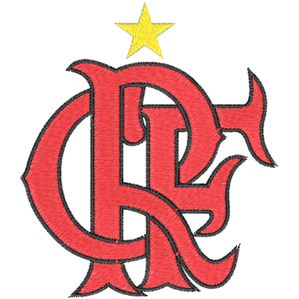Matriz de Bordado Letras Clube de Regatas do Flamengo 